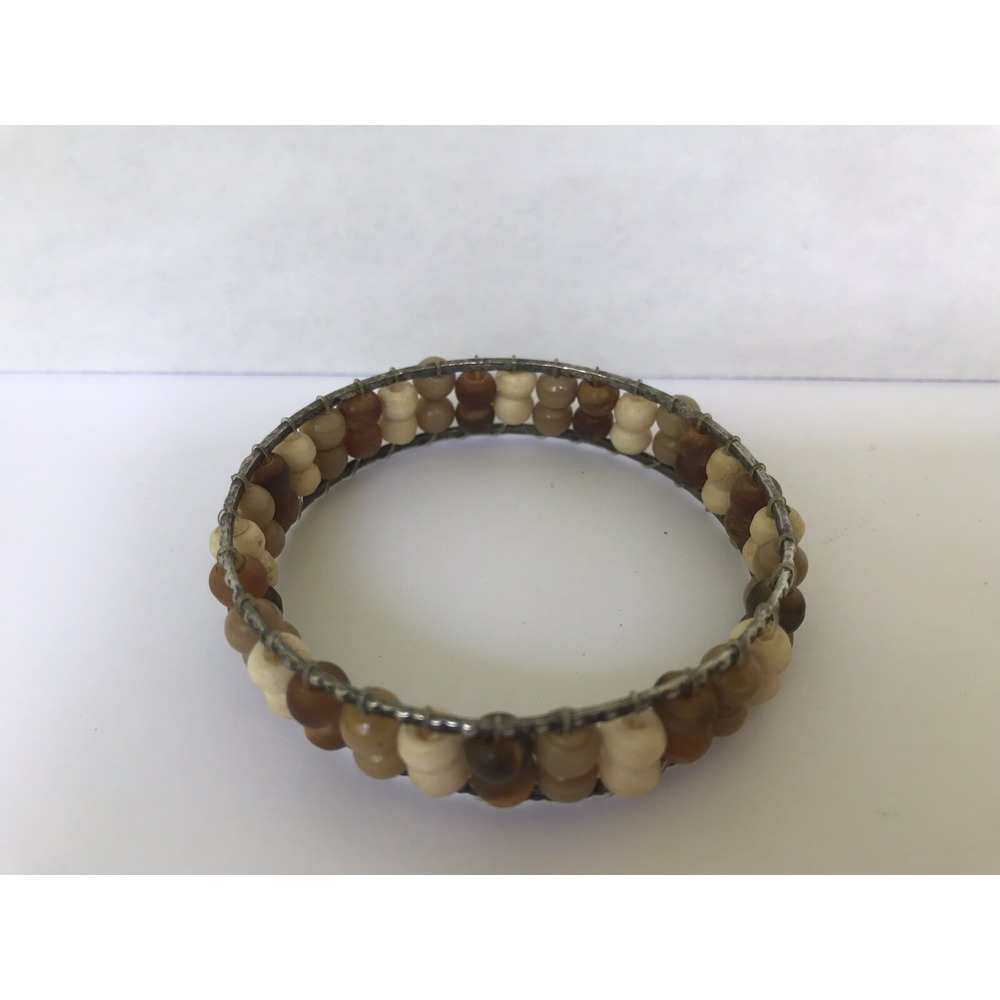 Bracelet smaller wrist bangle bracelet brown beige‎ beads beach look